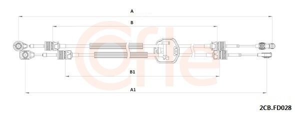 Тросовий привод, коробка передач, Cofle 92.2CB.FD028