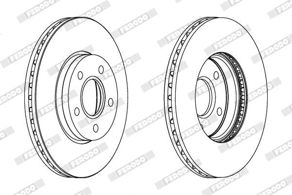 FERODO DDF1222C Brake Disc