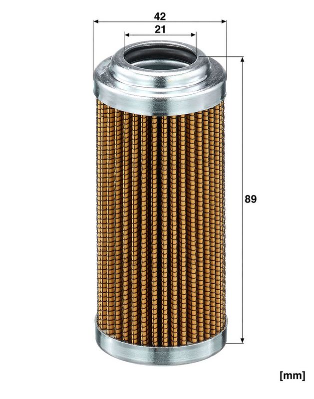 Hydraulisch filter (patroon) past: KOMATSU PC05-7, PW110R-1, PW75R-2, PW95, PW95R-2