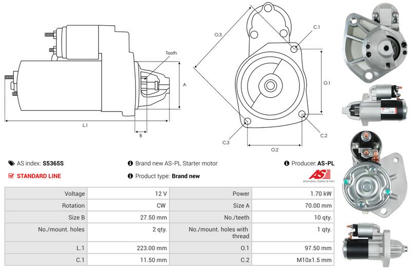 AS-PL S5365S Starter