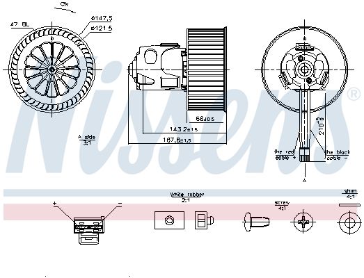 NISSENS 87240 Interior Blower