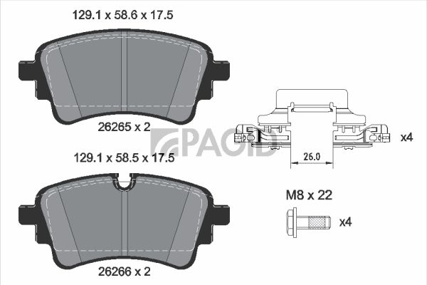 Souprava brzd, kotoučová brzda T2890N-55828N-00
