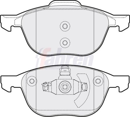 Fahren Brake Pad Set, disc brake FBP3082