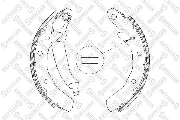 STELLOX fékpofakészlet 097 100-SX
