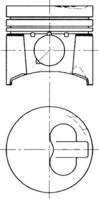 KOLBENSCHMIDT dugattyú 94743600