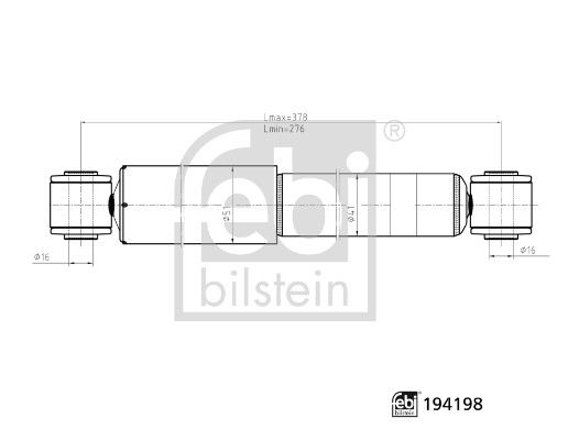 Febi Bilstein Shock Absorber 194198