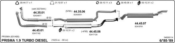 Sistema de gases de escape