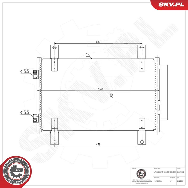 Kondensaator, kliimaseade, ESEN SKV 86SKV552