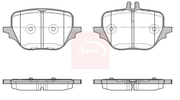 APEC Brake Pad Set, disc brake PAD2457