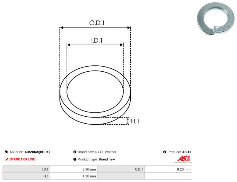 AS-PL ARS9048(BULK) Repair Set, alternator
