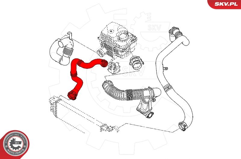 Шланг подачі наддувального повітря, Skv Germany 24SKV809