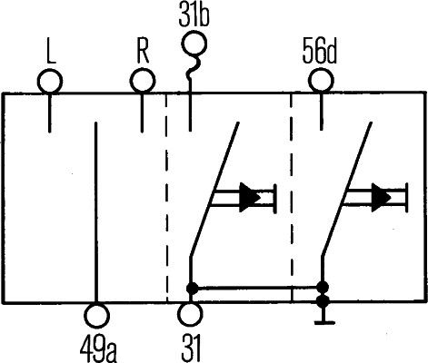HELLA 6BA 001 539-001 Direction Indicator Switch