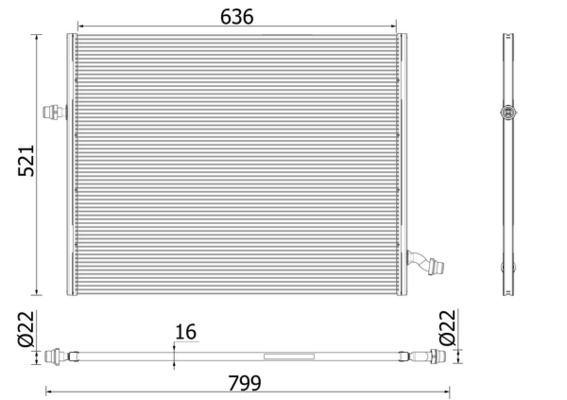 Product Image - Lage temperatuurkoeler, intercooler - CIR36000P - MAHLE