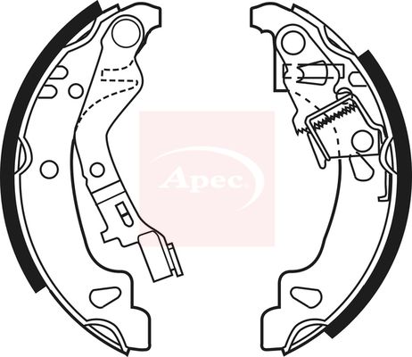 APEC Brake Shoe Set SHU624