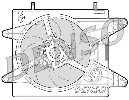DENSO ventilátor, motorhűtés DER09003