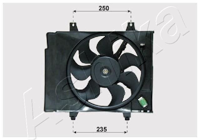 ASHIKA ventilátor, motorhűtés VNT332001