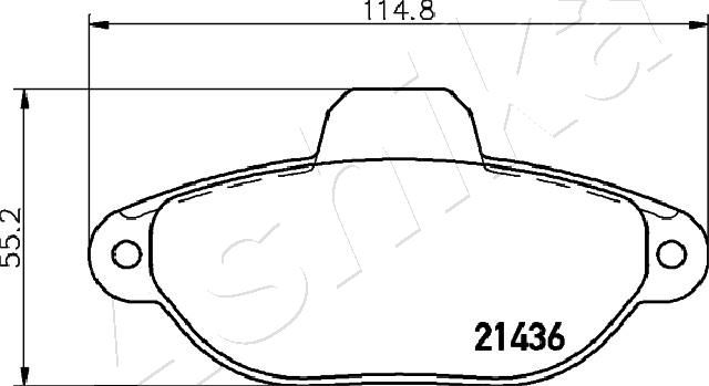 ASHIKA 50-00-0227 Brake Pad Set, disc brake