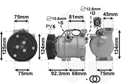 VAN WEZEL kompresszor, klíma 2700K219