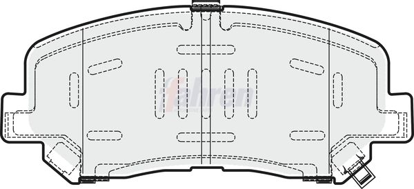 Fahren Brake Pad Set, disc brake FBP3728