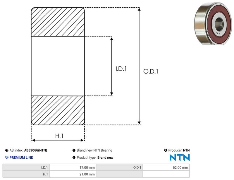 AS-PL ABE9066(NTN) Bearing
