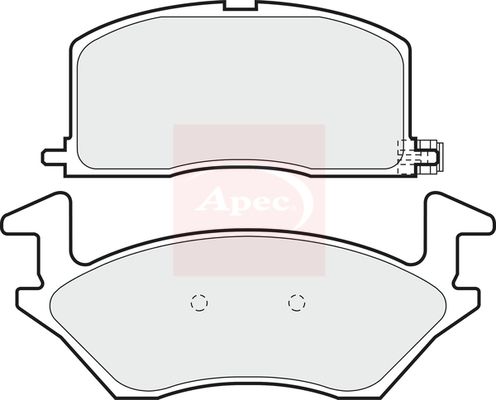 APEC Brake Pad Set, disc brake PAD720