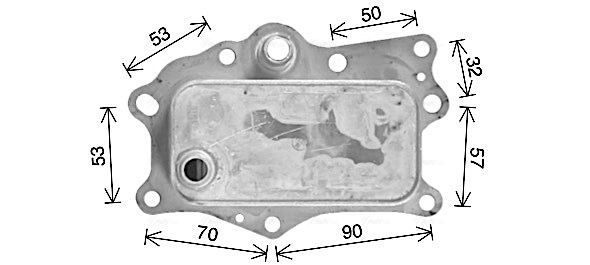 Охолоджувач оливи, моторна олива, Chevrolet Captiva Opel Antara 2,2d, Chevrolet Cruze Orlando 2,0d (CR3143) AVA, Ava CR3143