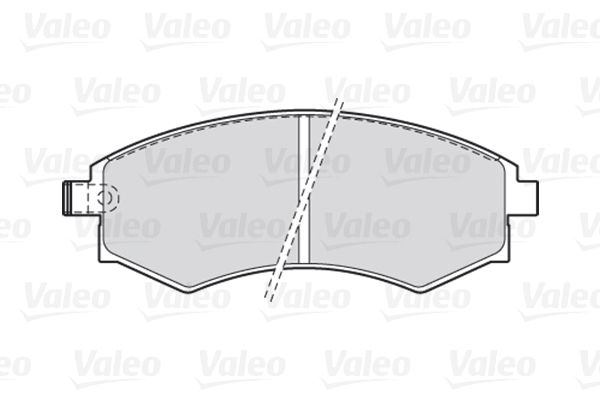 Комплект гальмівних накладок, дискове гальмо, Valeo 301574