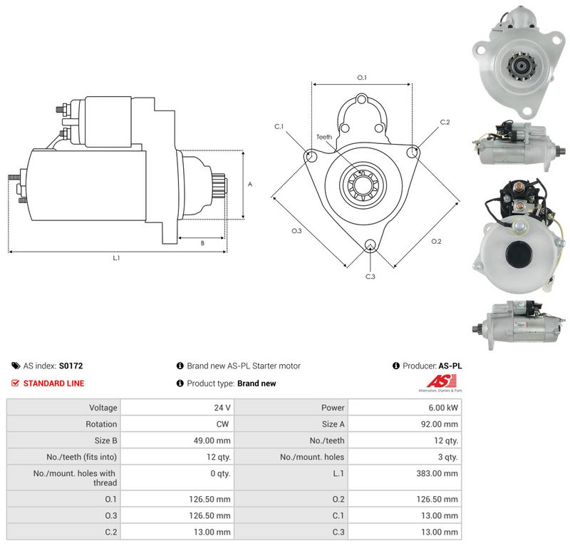 AS-PL S0172 Starter