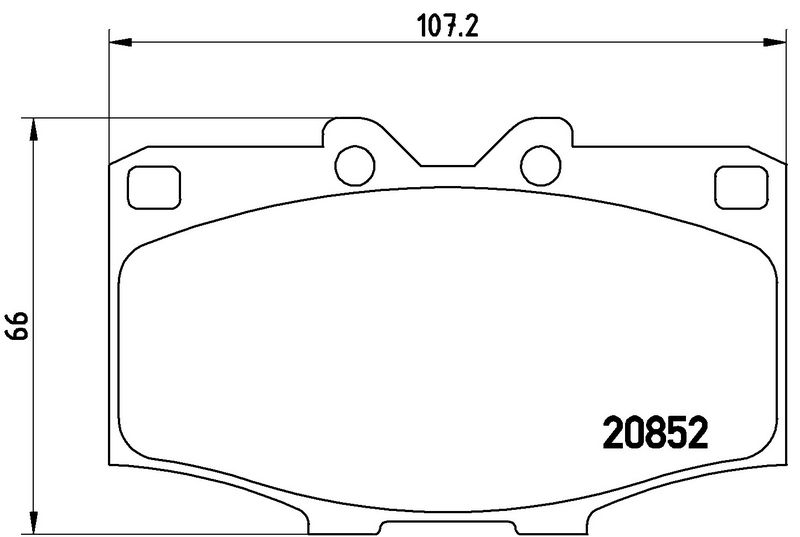 BREMBO P83006 Brake Pad Set, disc brake
