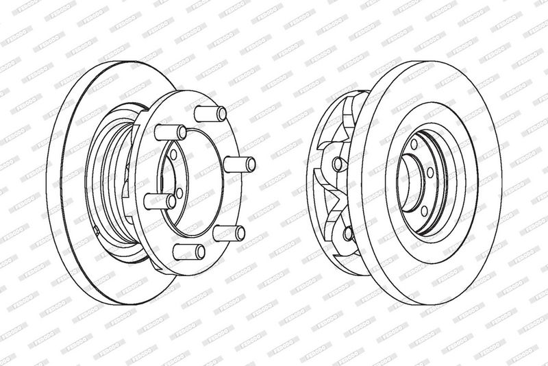 FERODO Disque de frein FCR139A