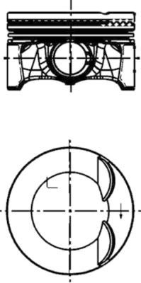 KOLBENSCHMIDT dugattyú 40759600