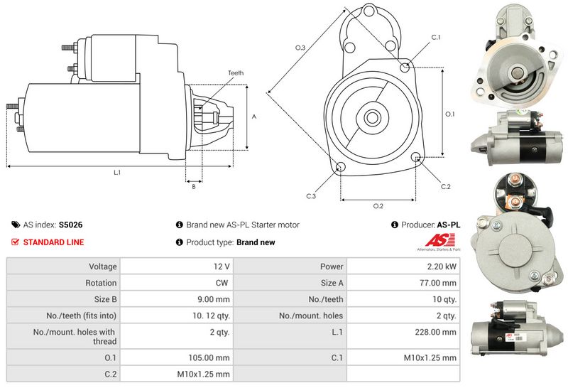 AS-PL S5026 Starter