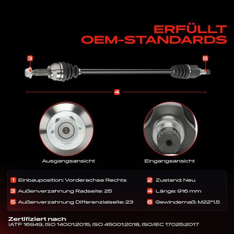 Frankberg 5481FB0038174 Drive Shaft