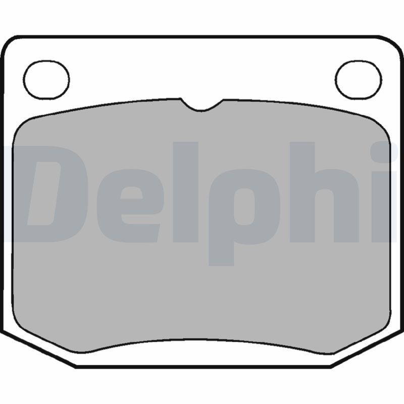 DELPHI fékbetétkészlet, tárcsafék LP131