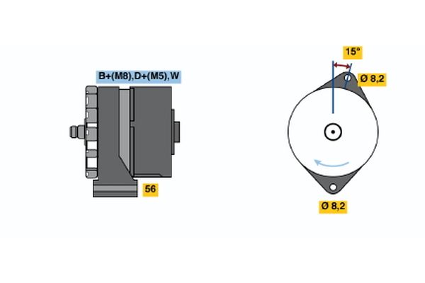 Bosch Alternator 0 120 489 434