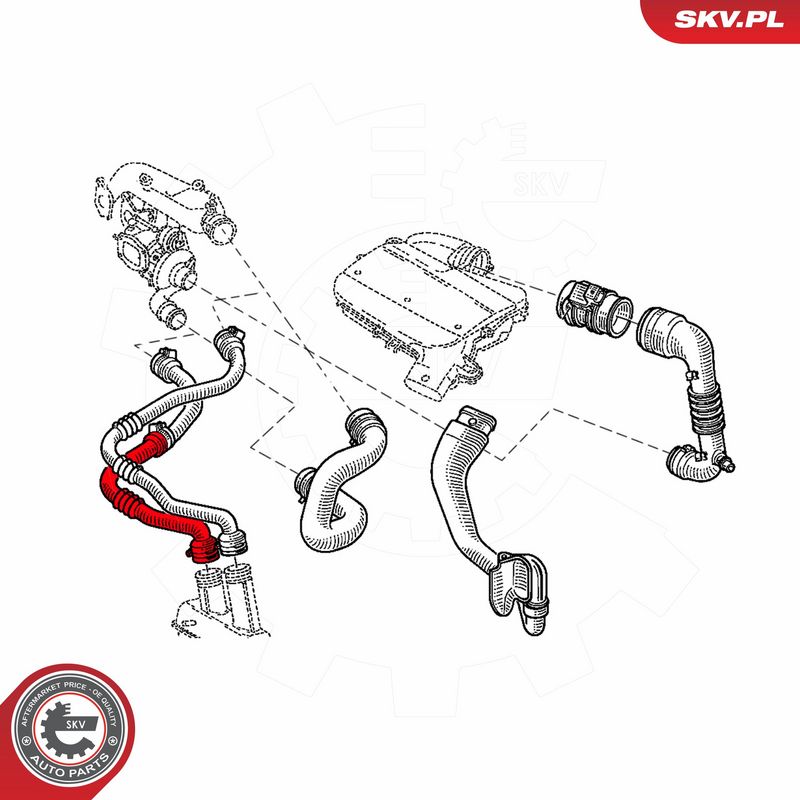 ESEN SKV 43SKV280 Charge Air Hose