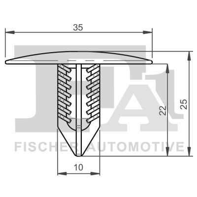 Затискач, декоративна/захисна накладка, Fa1 22-10004.5