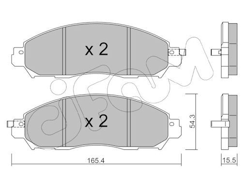 Set placute frana,frana disc 822-1081-1 CIFAM