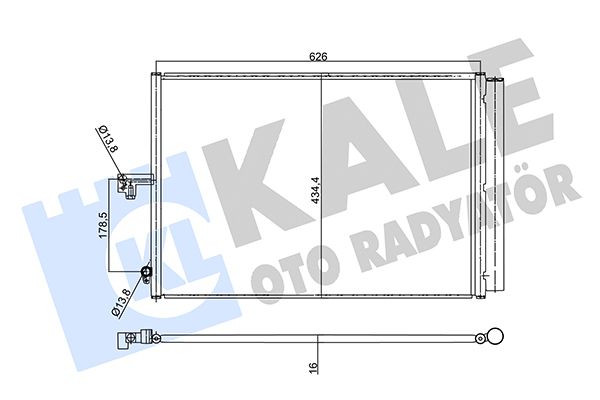 KALE Mercedess Радиатор кондиционера W212