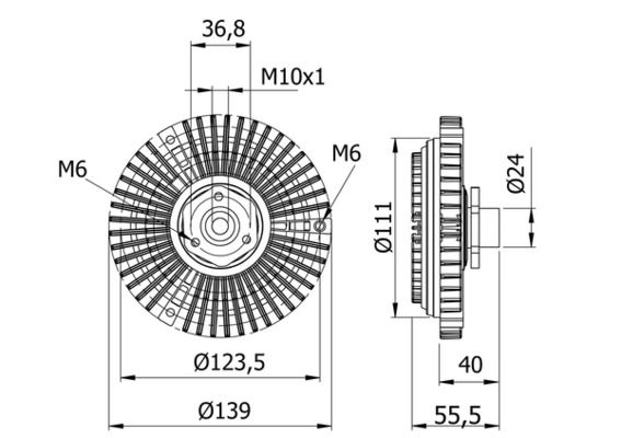 MAHLE kuplung, hűtőventilátor CFC 46 000S