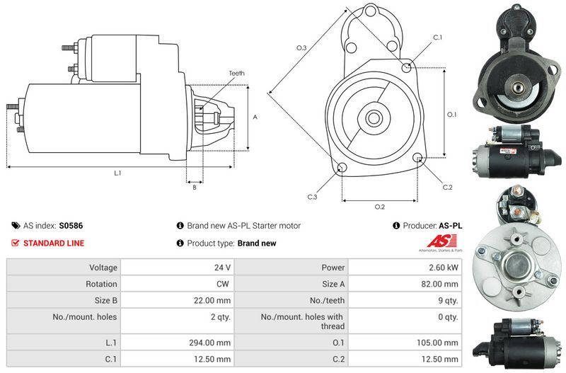 AS-PL S0586 Starter