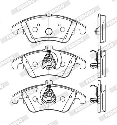 FERODO FDB1979 Brake Pad Set, disc brake