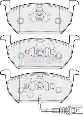Fahren Brake Pad Set, disc brake FBP3377