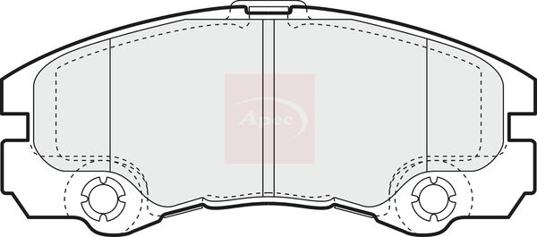 APEC Brake Pad Set, disc brake PAD1135