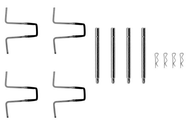 Комплект приладдя, накладка дискового гальма, Bosch 1987474054