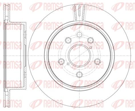 REMSA тормозной диск задний Lexus GS 05-