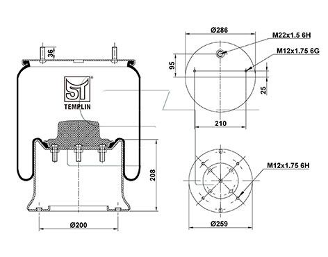 Mech, pneumatické odpružení 04.060.6206.530