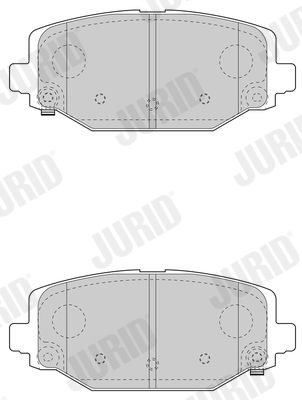 Комплект гальмівних накладок, дискове гальмо, Jurid 573412J