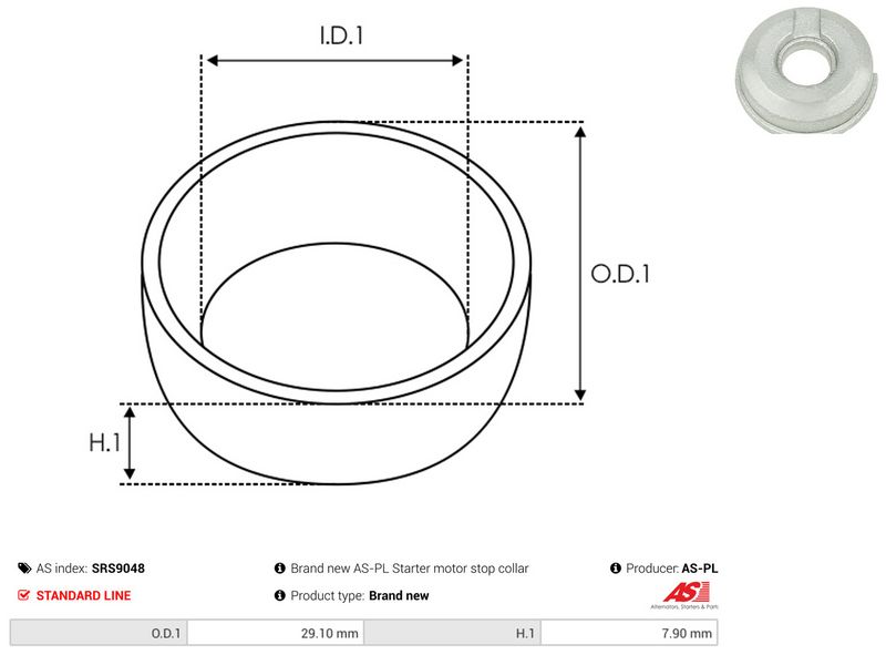 AS-PL SRS9048 Repair Kit, starter