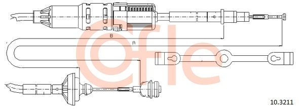 Тросовий привод, привод зчеплення, Cofle 92103211